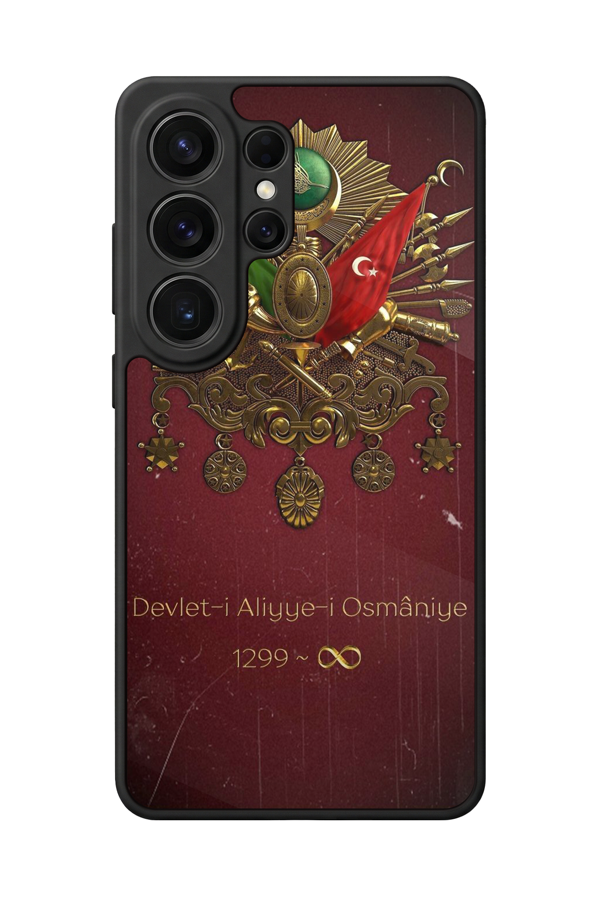 Samsung Galaxy S26 Ultra Uyumlu Osmanli Tugrasi Tasarımlı Glossy Premium Kılıf