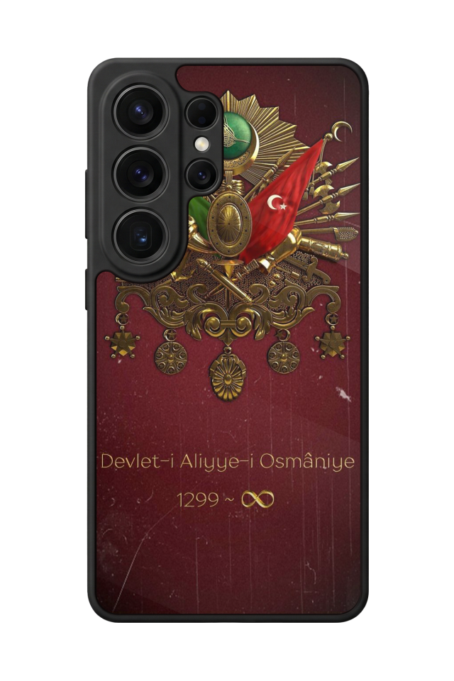 Samsung Galaxy S26 Ultra Uyumlu Osmanli Tugrasi Tasarımlı Glossy Premium Kılıf
