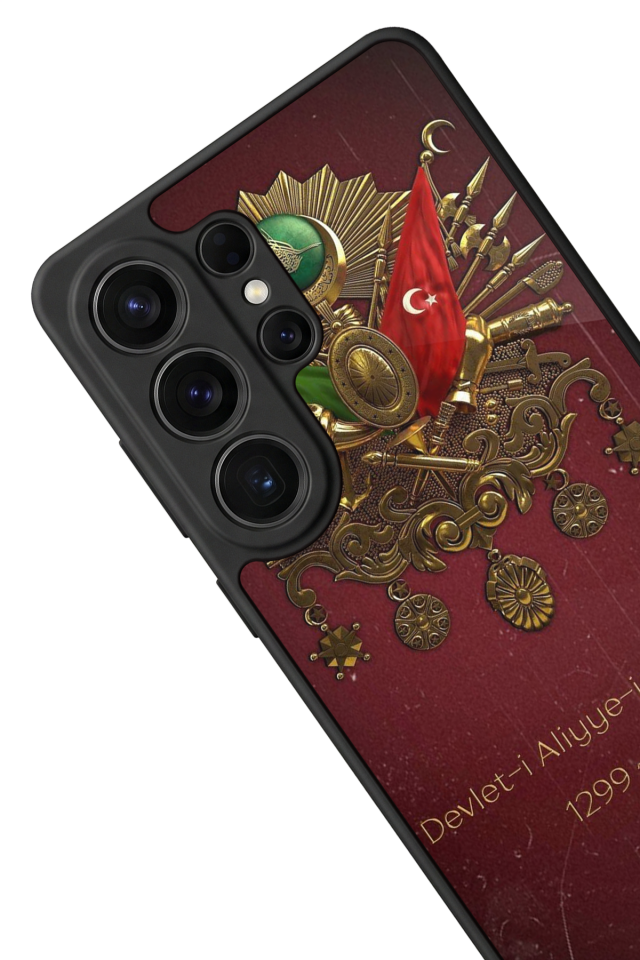 Samsung Galaxy S26 Ultra Uyumlu Osmanli Tugrasi Tasarımlı Glossy Premium Kılıf