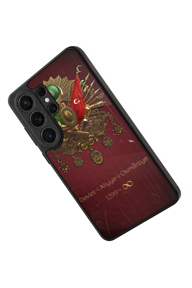 Samsung Galaxy S26 Ultra Uyumlu Osmanli Tugrasi Tasarımlı Glossy Premium Kılıf