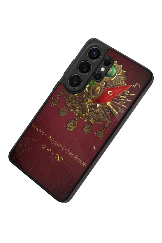 Samsung Galaxy S26 Ultra Uyumlu Osmanli Tugrasi Tasarımlı Glossy Premium Kılıf