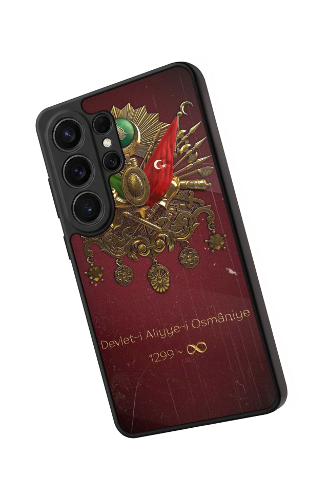 Samsung Galaxy S26 Ultra Uyumlu Osmanli Tugrasi Tasarımlı Glossy Premium Kılıf