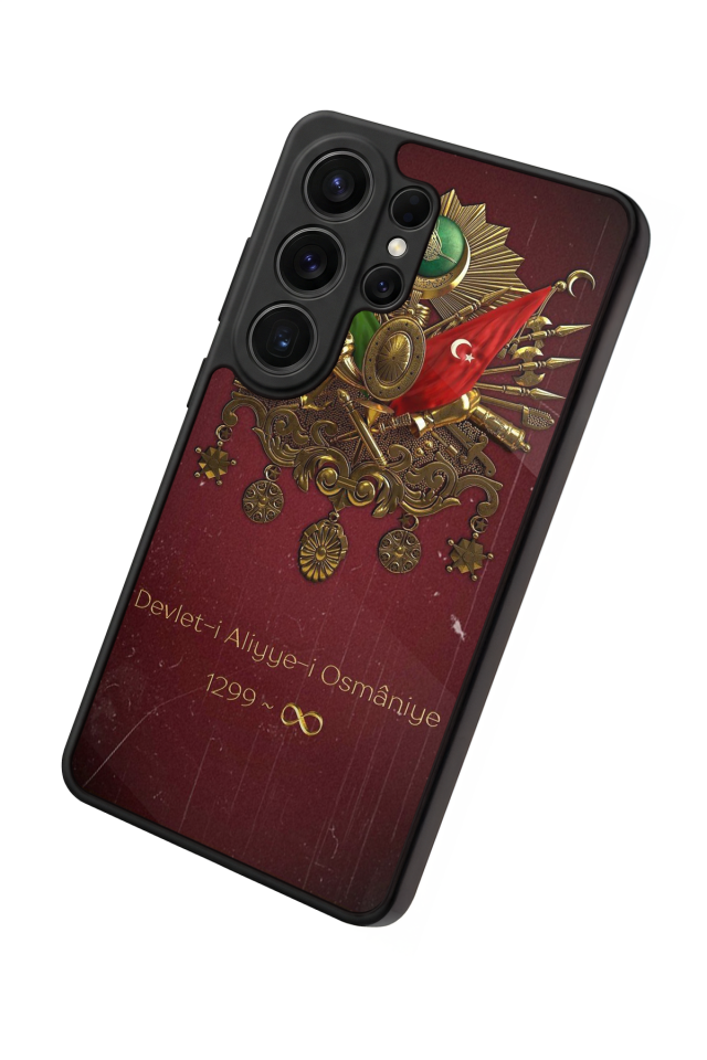 Samsung Galaxy S26 Ultra Uyumlu Osmanli Tugrasi Tasarımlı Glossy Premium Kılıf