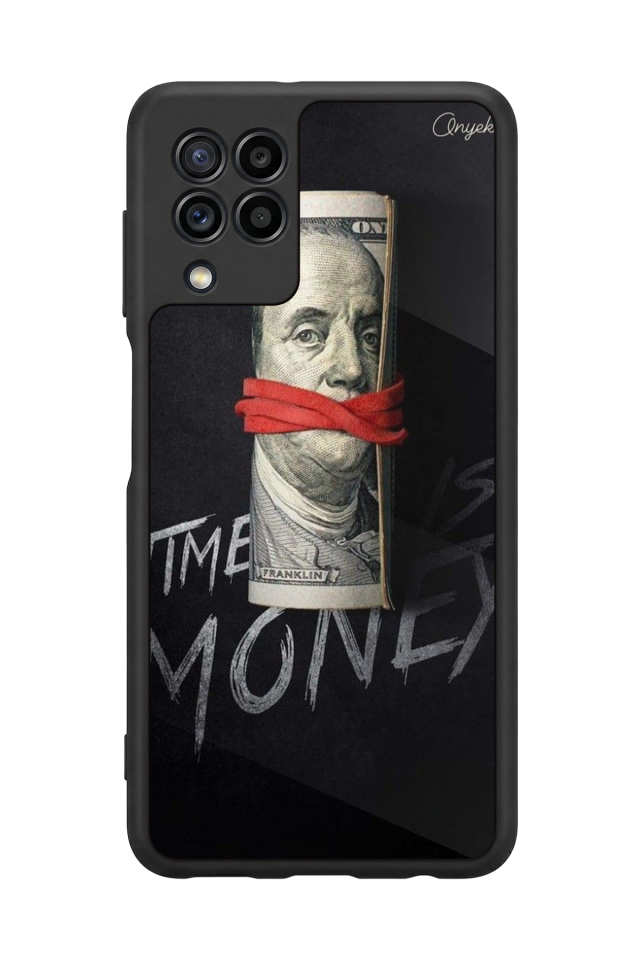 Samsung Galaxy M22 Uyumlu Para Tasarımlı Glossy Premium Kılıf