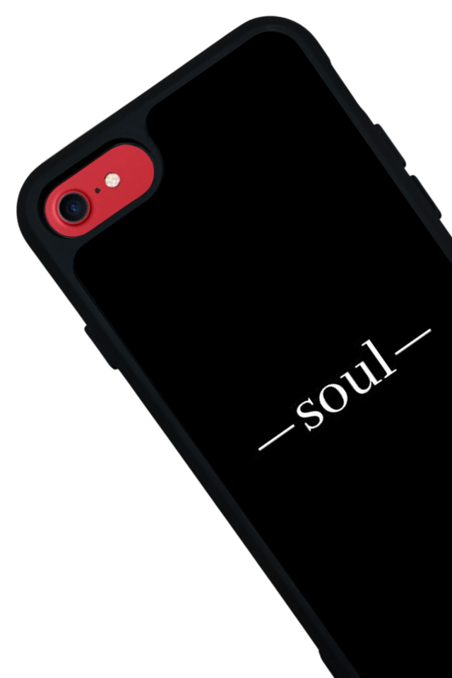 iPhone SE Uyumlu SOUL Tasarımlı Glossy Premium Kılıf