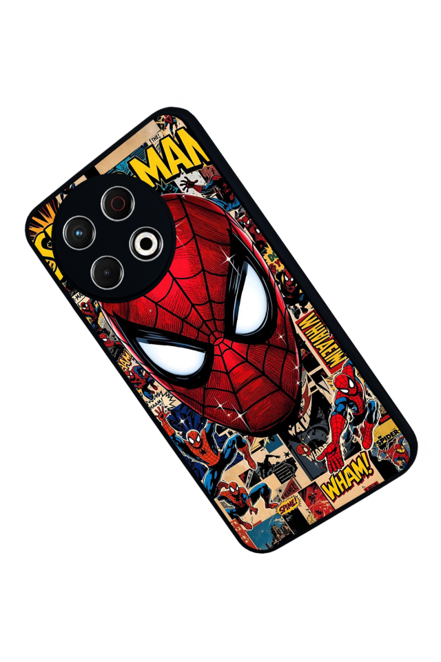 Tecno Spark 30 Pro Uyumlu Spider Man ( Örümcek Adam ) Tasarımlı Glossy Premium Kılıf