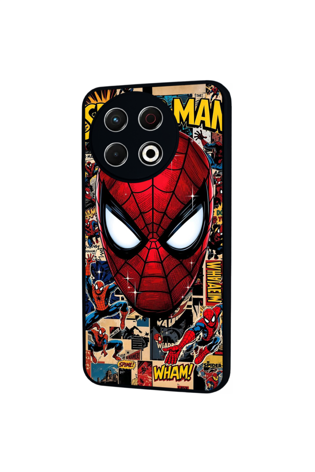 Tecno Spark 30 Pro Uyumlu Spider Man ( Örümcek Adam ) Tasarımlı Glossy Premium Kılıf