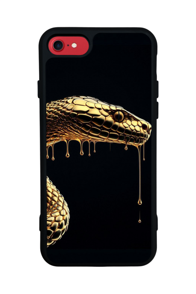 iPhone 8 Uyumlu Yılan Tasarımlı Glossy Premium Kılıf