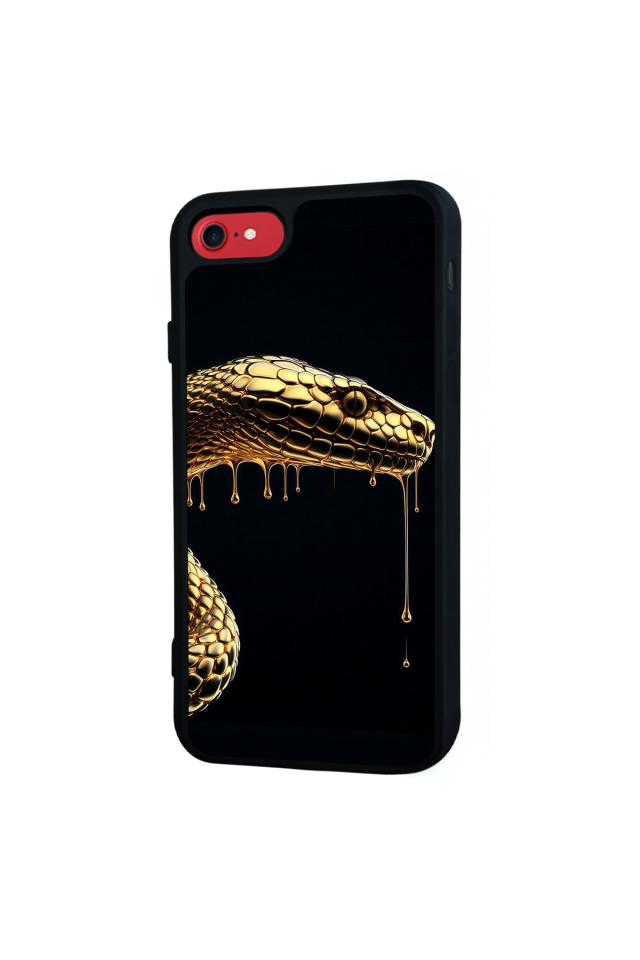 iPhone 8 Uyumlu Yılan Tasarımlı Glossy Premium Kılıf