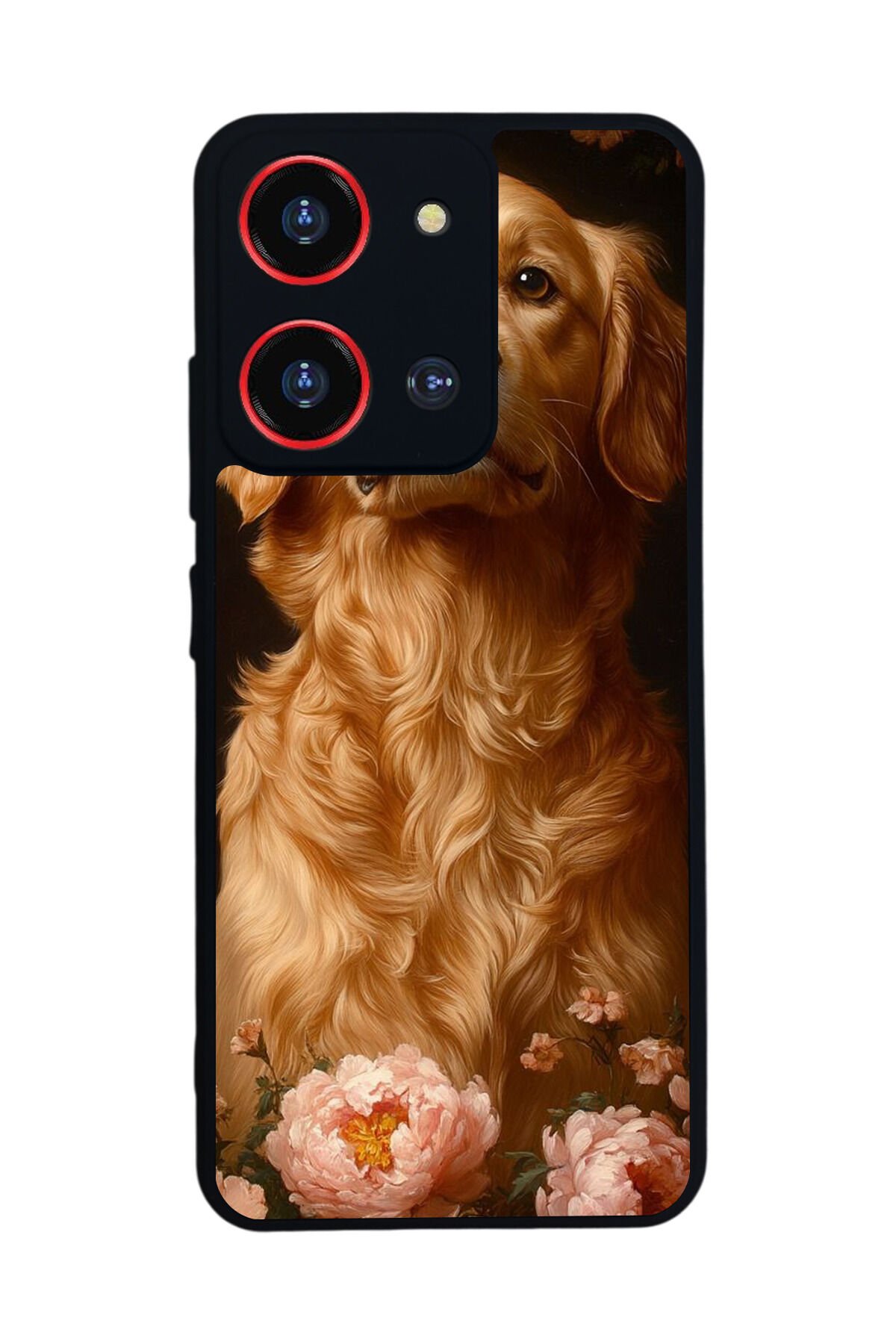 Reeder S19 Max Pro S 108MP Uyumlu Golden Kopek Tasarımlı Glossy Premium Kılıf