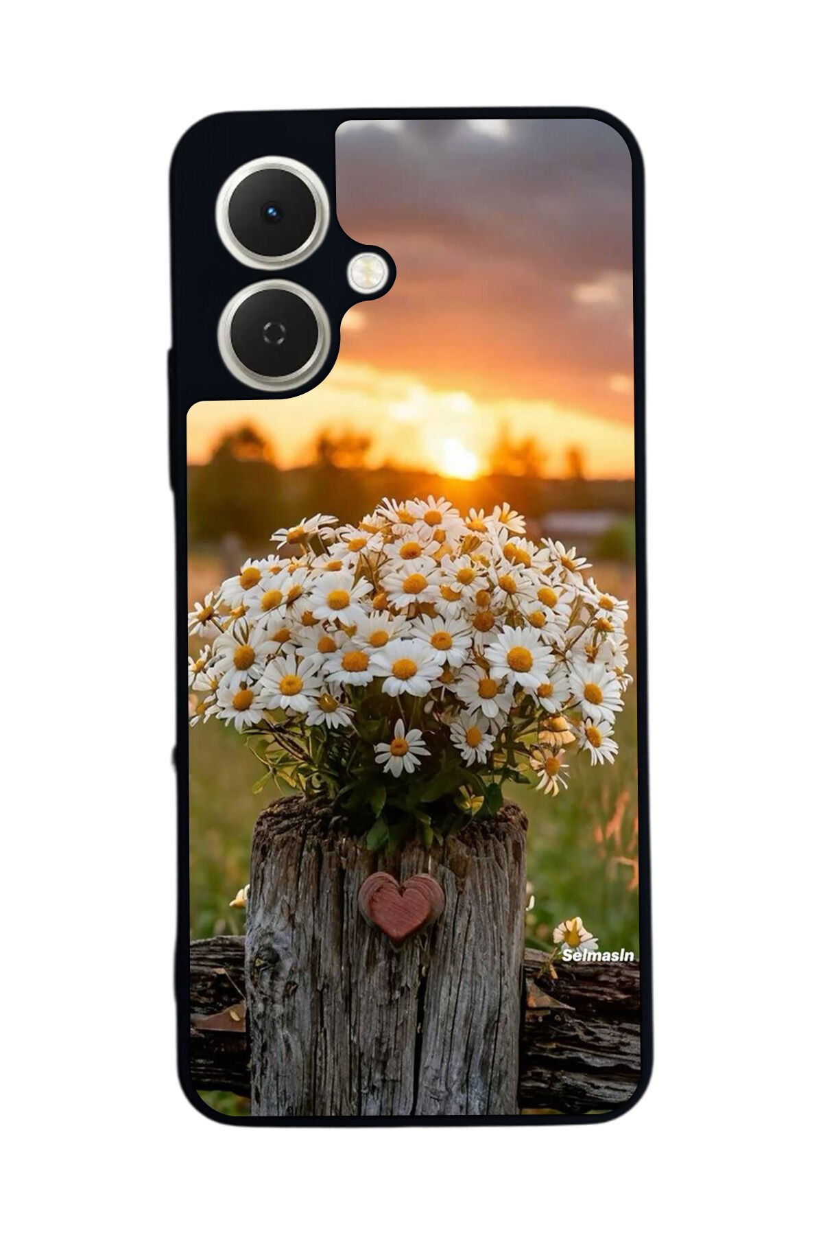 Tecno Spark GO 2 Uyumlu Cicek Tasarımlı Glossy Premium Kılıf