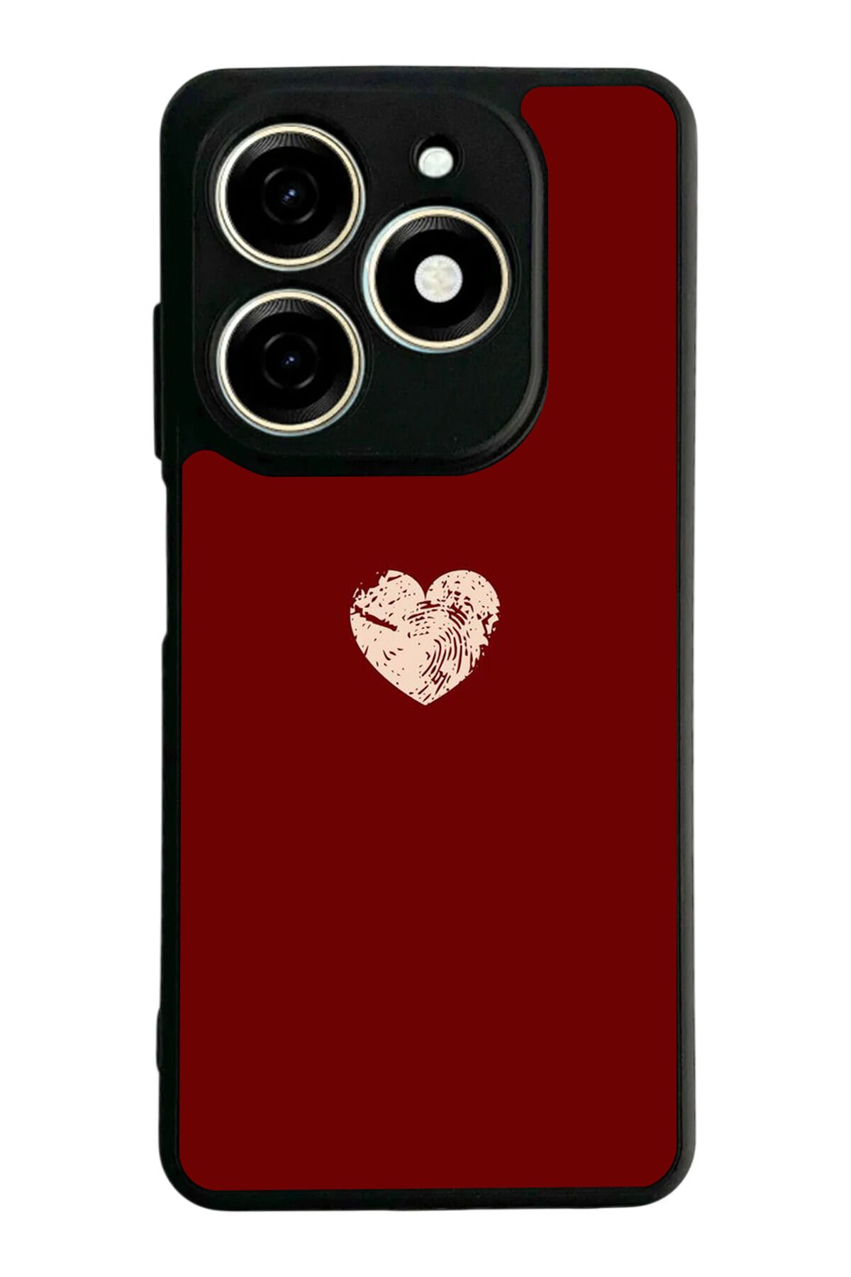 Tecno Spark 20/20C Uyumlu Kalp Love Tasarımlı Glossy Premium Kılıf