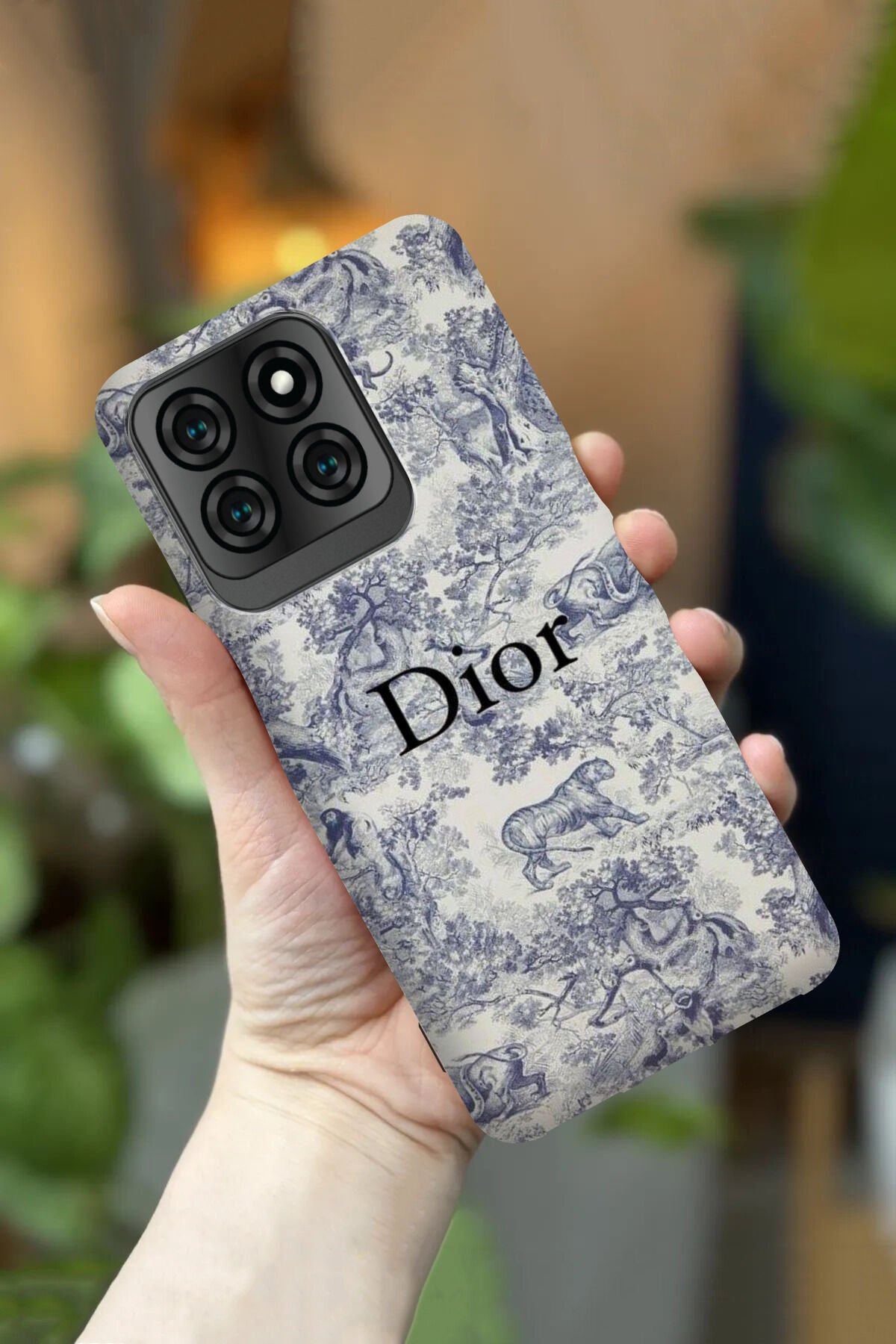 Reeder S71 Uyumlu Kamera Korumalı Mavi Logo Desenli HD Baskılı Silikon Kılıf