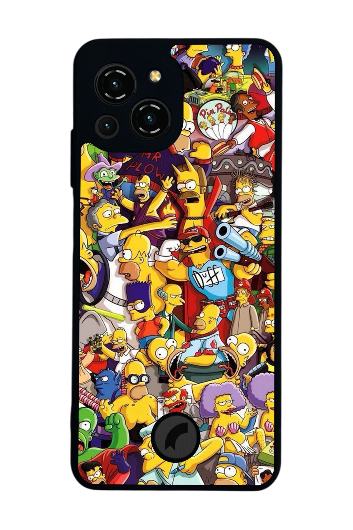 Reeder S23 Pro Max Uyumlu The Simpsons Tasarımlı Glossy Premium Kılıf