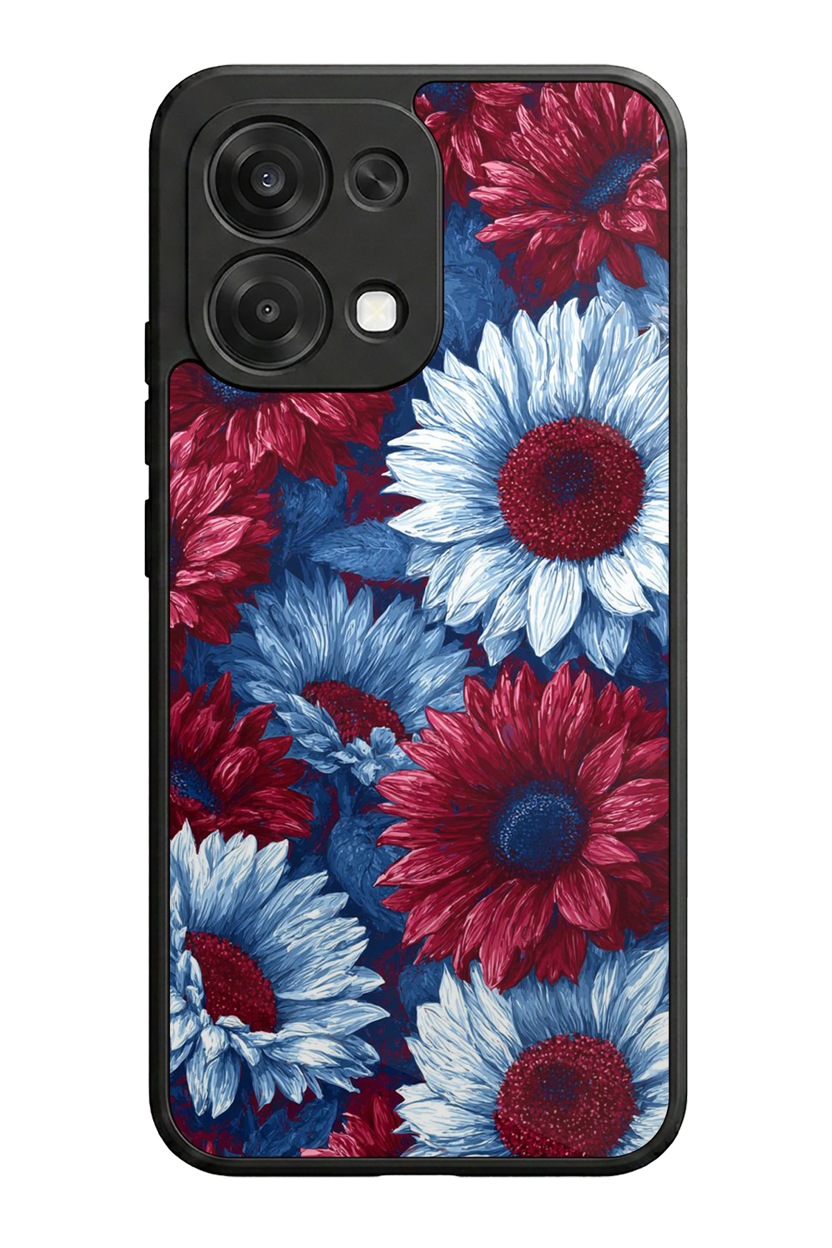 Oppo A6 Pro Uyumlu Cicek Tasarımlı Glossy Premium Kılıf