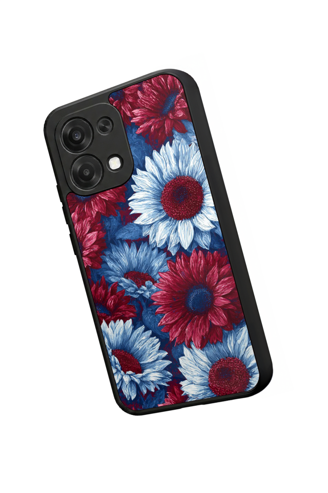 Oppo A6 Pro Uyumlu Cicek Tasarımlı Glossy Premium Kılıf