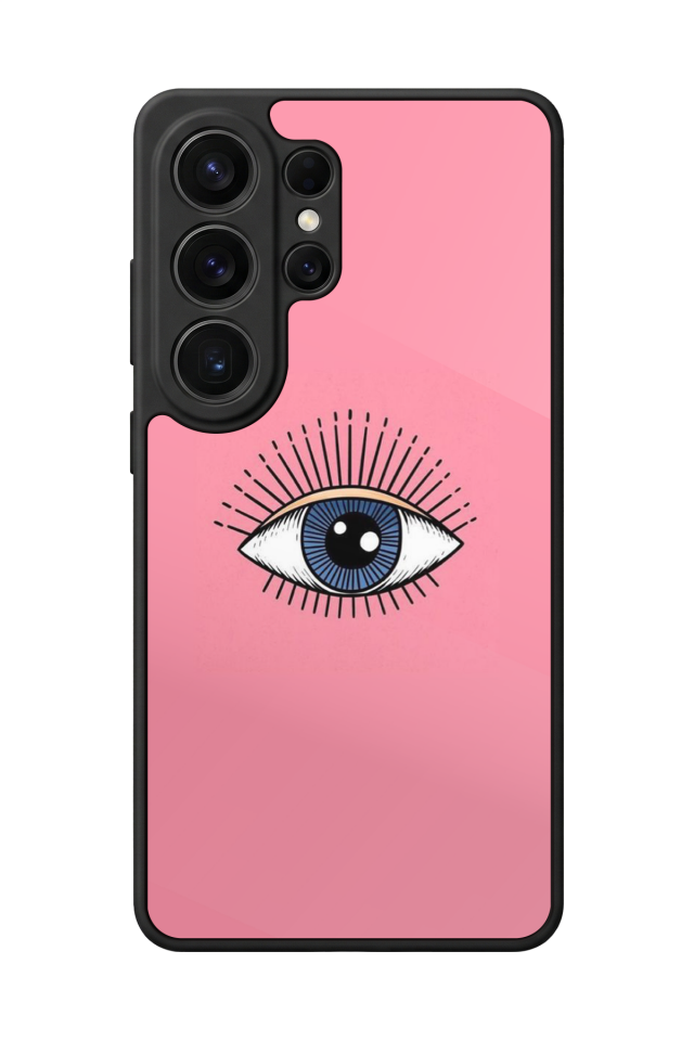 Samsung Galaxy S26 Ultra Uyumlu Göz Tasarımlı Glossy Premium Kılıf