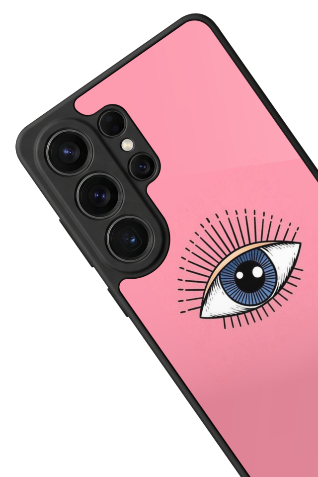 Samsung Galaxy S26 Ultra Uyumlu Göz Tasarımlı Glossy Premium Kılıf