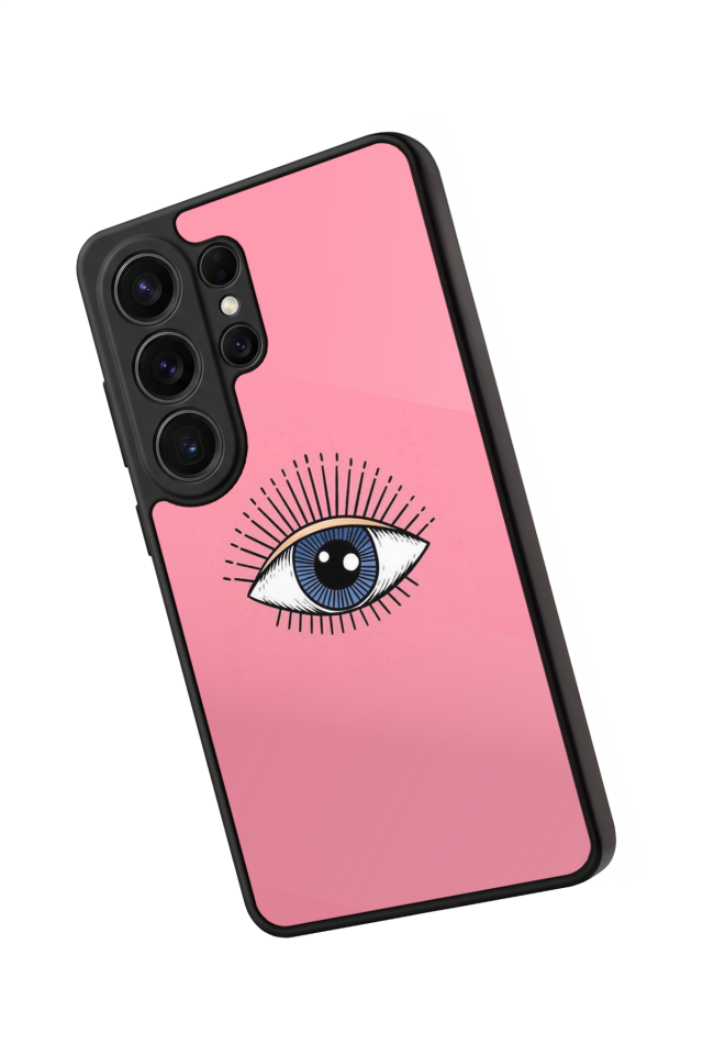 Samsung Galaxy S26 Ultra Uyumlu Göz Tasarımlı Glossy Premium Kılıf