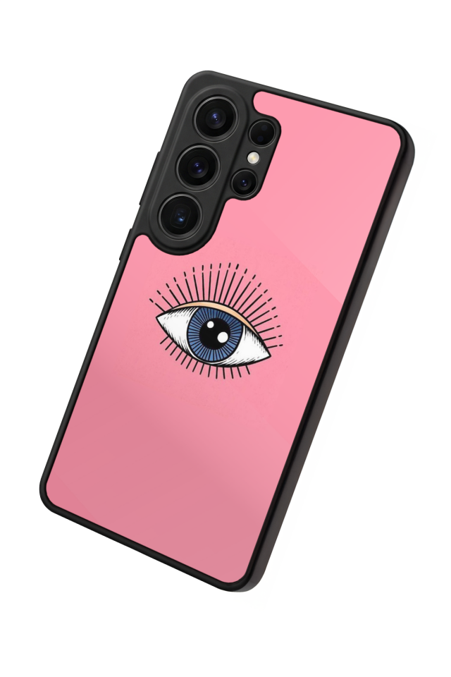 Samsung Galaxy S26 Ultra Uyumlu Göz Tasarımlı Glossy Premium Kılıf