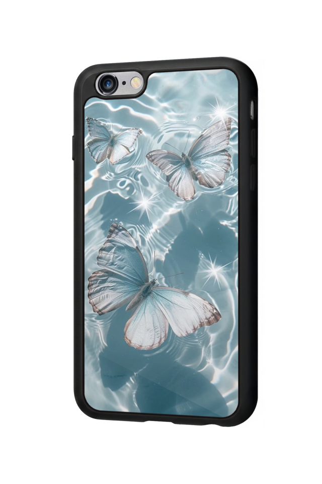 iPhone 6s Plus Uyumlu Kelebek Tasarımlı Glossy Premium Kılıf