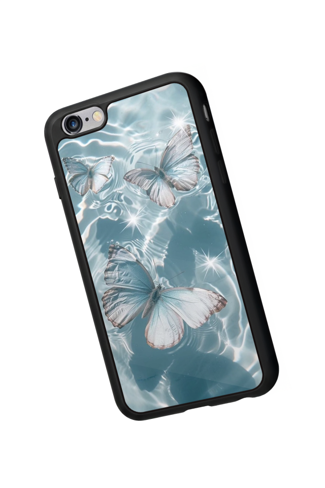 iPhone 6s Plus Uyumlu Kelebek Tasarımlı Glossy Premium Kılıf