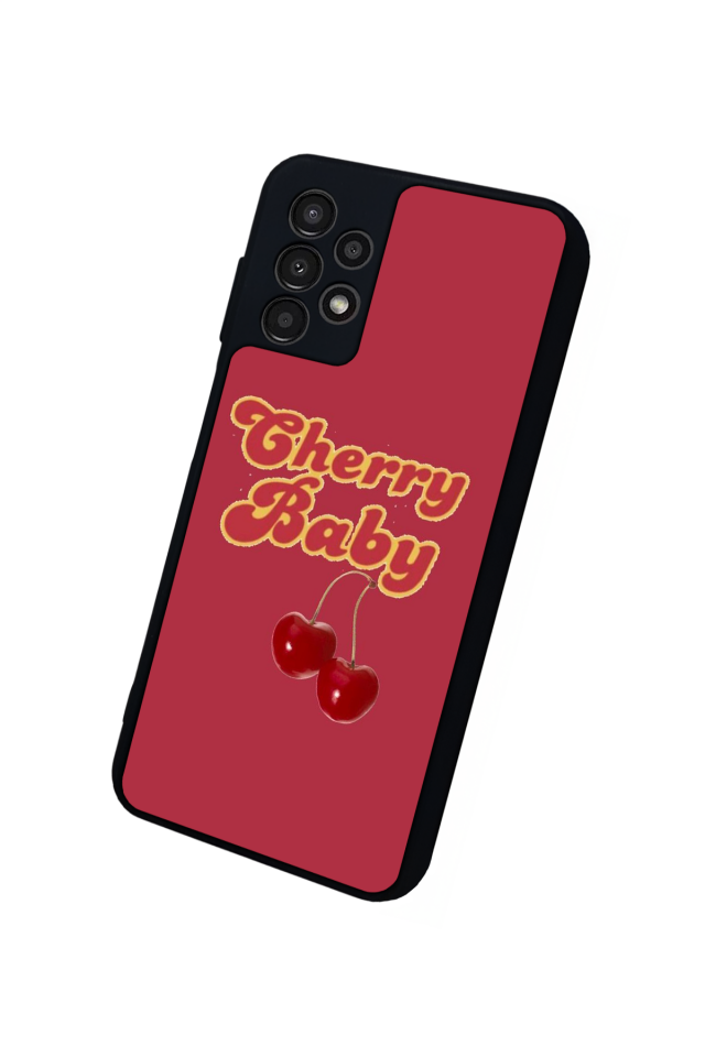 Samsung Galaxy A23 Uyumlu Kiraz Tasarımlı Glossy Premium Kılıf