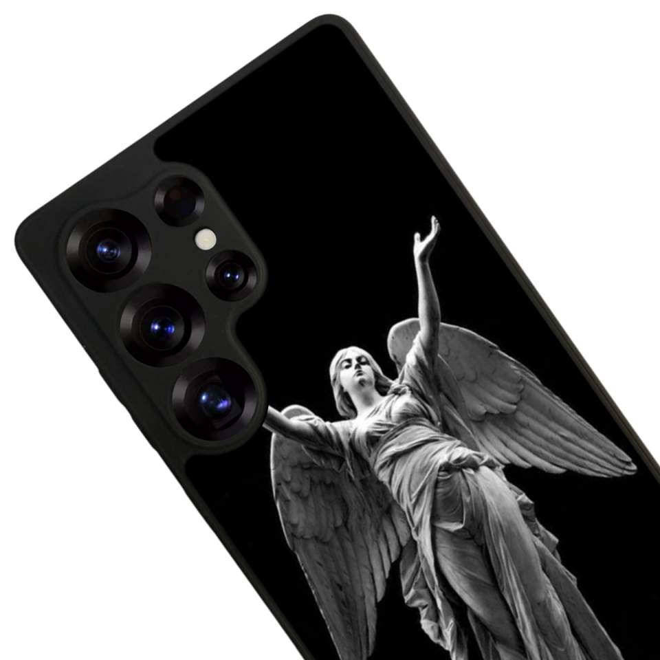 Samsung Galaxy S25 Ultra Uyumlu Melek Tasarımlı Glossy Premium Kılıf