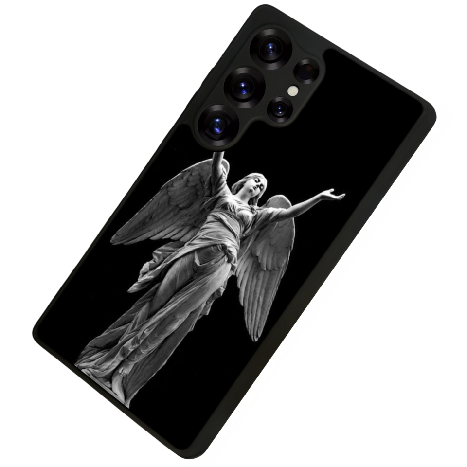 Samsung Galaxy S25 Ultra Uyumlu Melek Tasarımlı Glossy Premium Kılıf