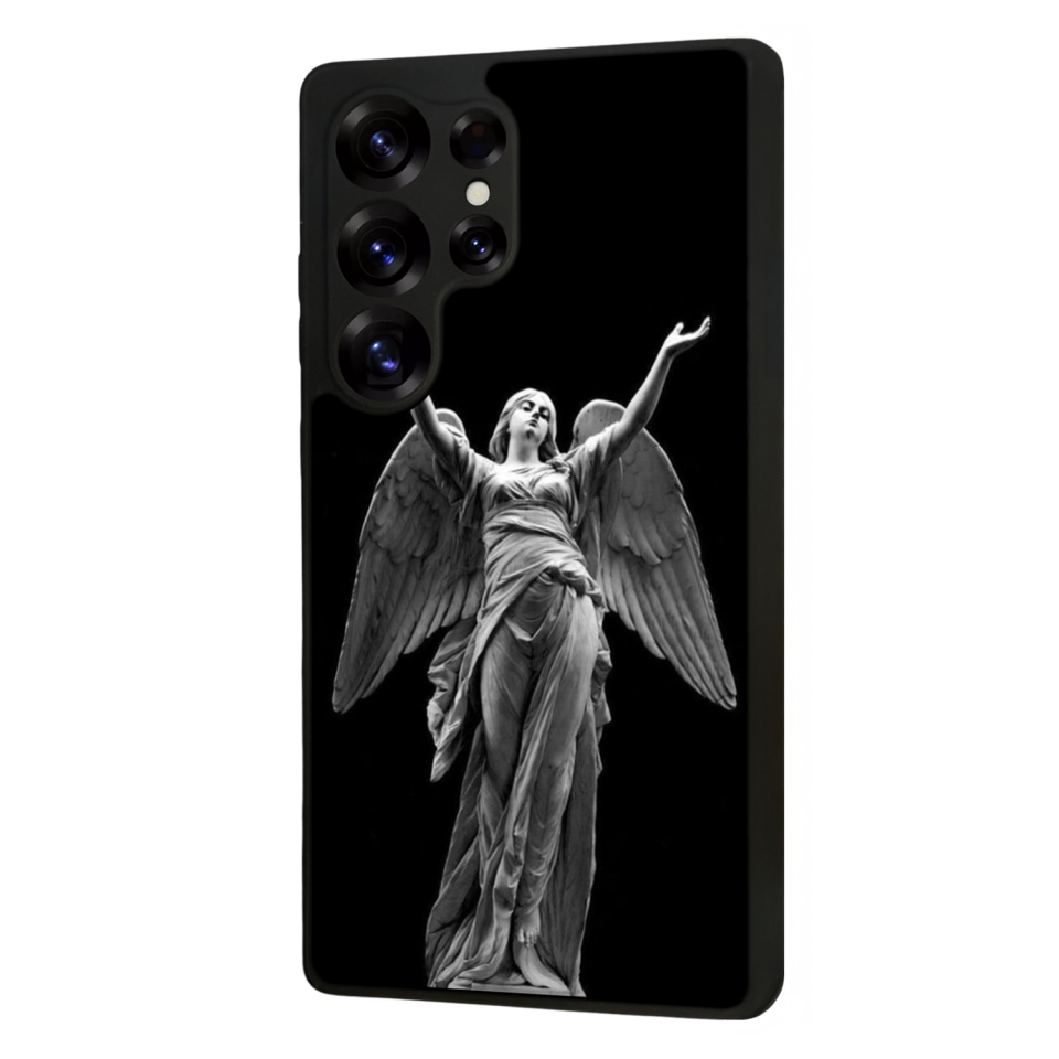 Samsung Galaxy S25 Ultra Uyumlu Melek Tasarımlı Glossy Premium Kılıf