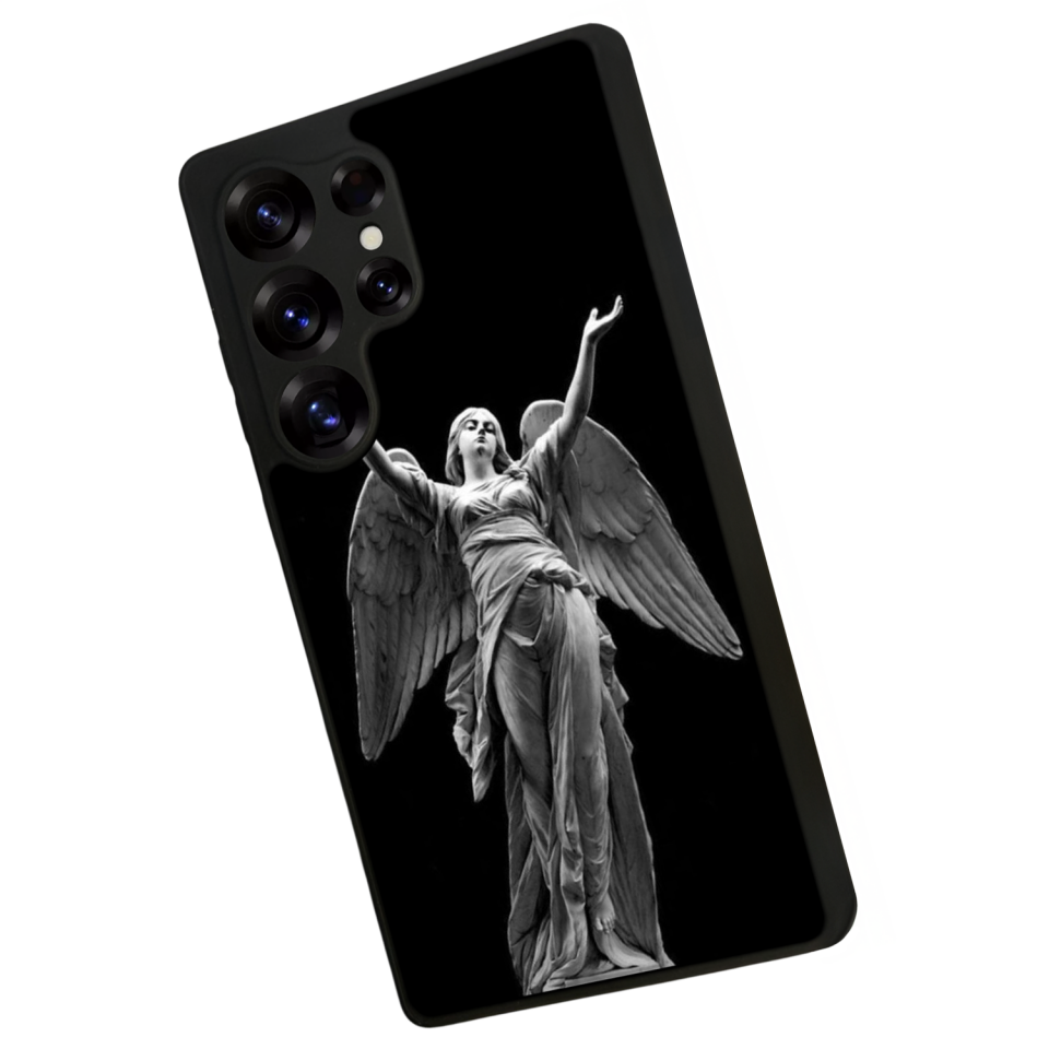 Samsung Galaxy S25 Ultra Uyumlu Melek Tasarımlı Glossy Premium Kılıf