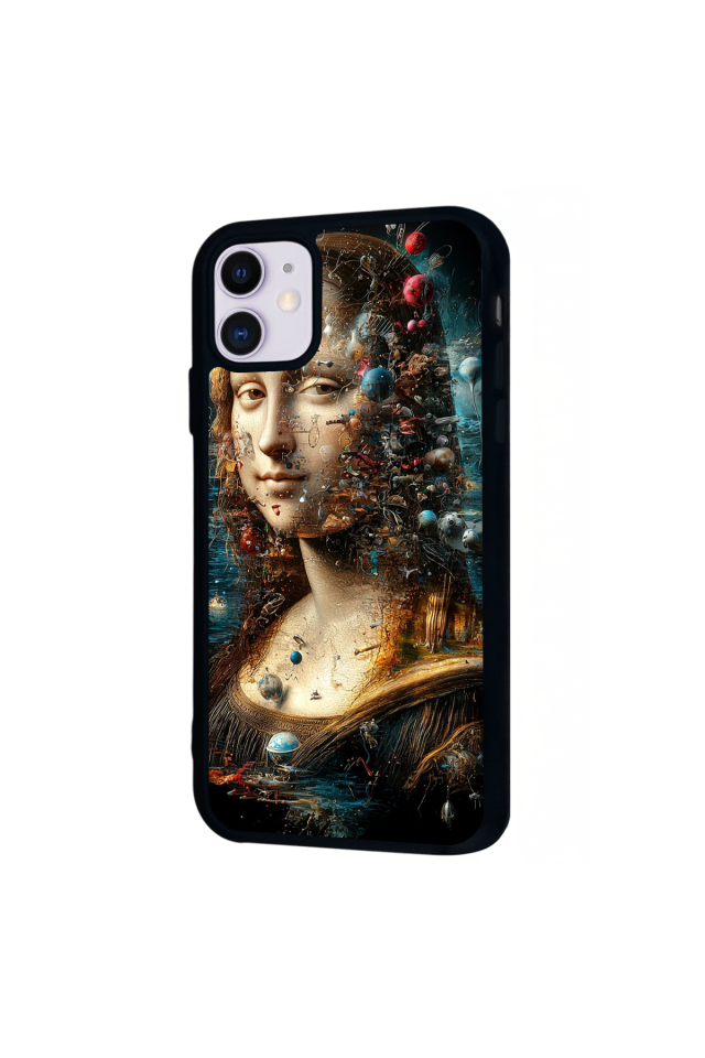 iPhone 11 Uyumlu Monalisa Tasarımlı Glossy Premium Kılıf