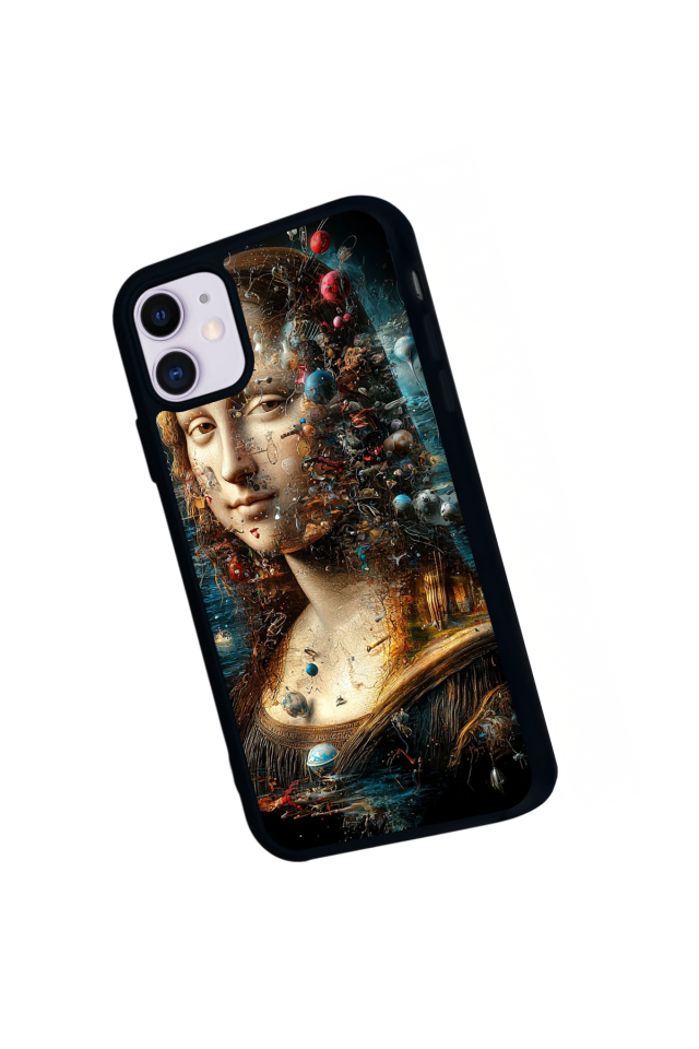 iPhone 11 Uyumlu Monalisa Tasarımlı Glossy Premium Kılıf