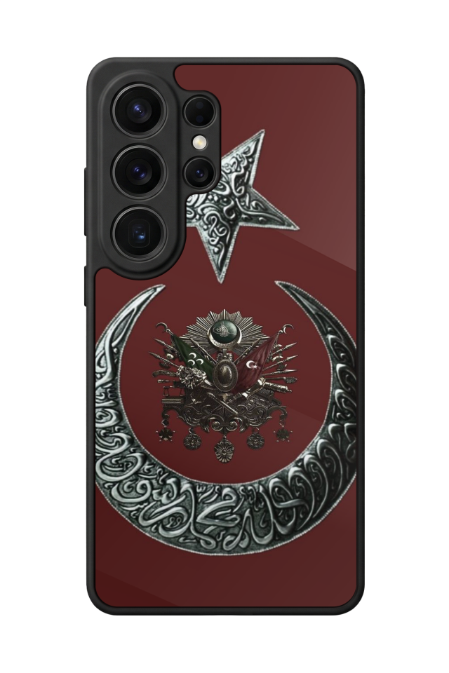 Samsung Galaxy S26 Ultra Uyumlu Osmanli Tugrasi Tasarımlı Glossy Premium Kılıf