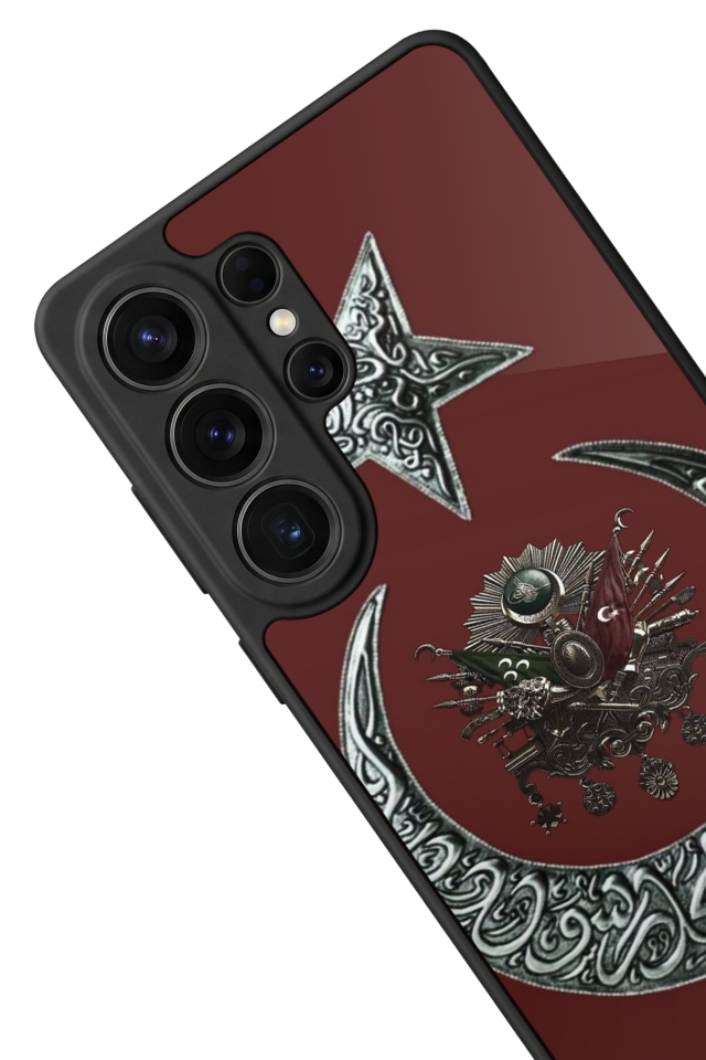 Samsung Galaxy S26 Ultra Uyumlu Osmanli Tugrasi Tasarımlı Glossy Premium Kılıf
