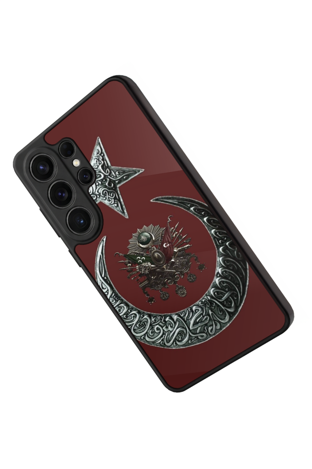 Samsung Galaxy S26 Ultra Uyumlu Osmanli Tugrasi Tasarımlı Glossy Premium Kılıf