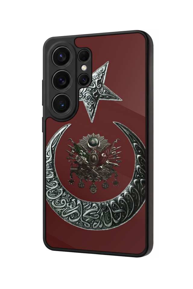 Samsung Galaxy S26 Ultra Uyumlu Osmanli Tugrasi Tasarımlı Glossy Premium Kılıf