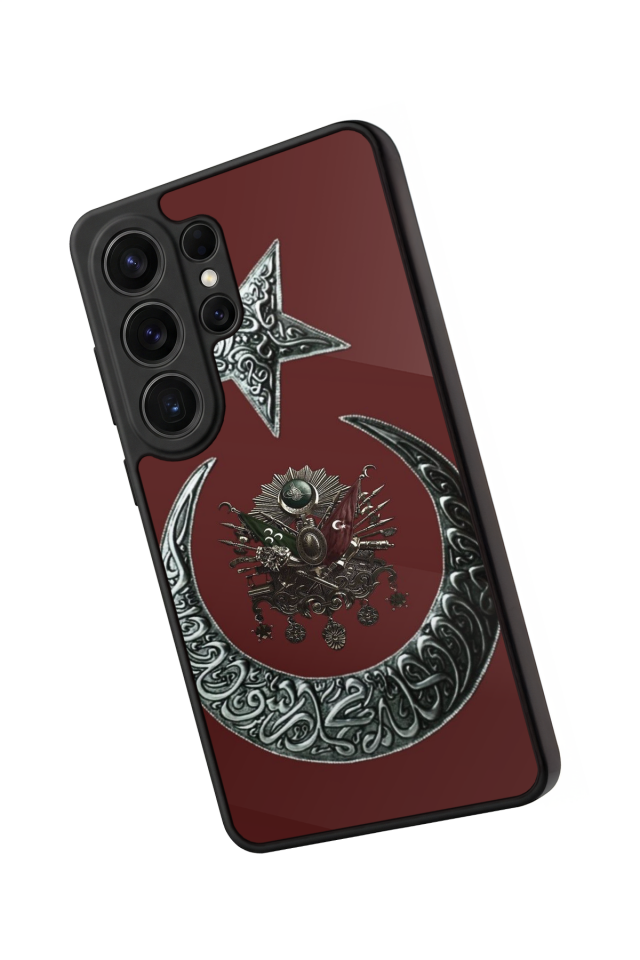 Samsung Galaxy S26 Ultra Uyumlu Osmanli Tugrasi Tasarımlı Glossy Premium Kılıf