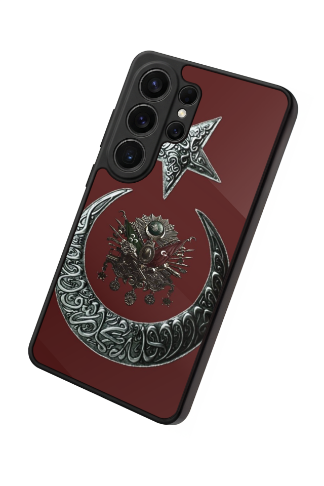 Samsung Galaxy S26 Ultra Uyumlu Osmanli Tugrasi Tasarımlı Glossy Premium Kılıf