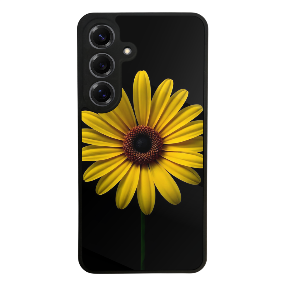 Samsung Galaxy S25 Uyumlu Papatya Tasarımlı Glossy Premium Kılıf