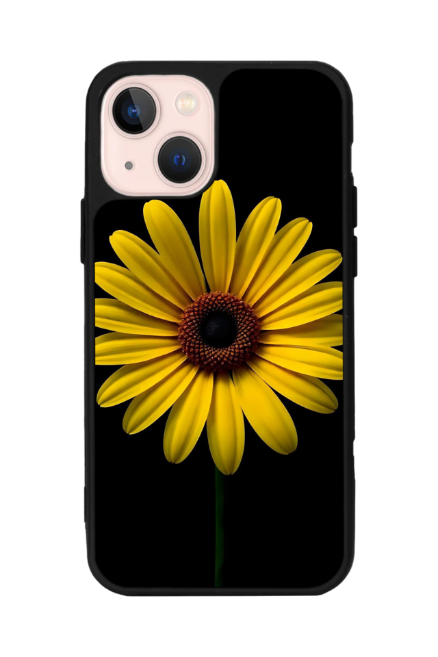 iPhone 13/14 Uyumlu Papatya Tasarımlı Glossy Premium Kılıf