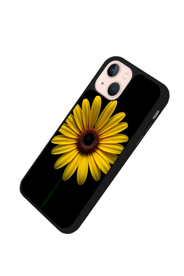 iPhone 13/14 Uyumlu Papatya Tasarımlı Glossy Premium Kılıf