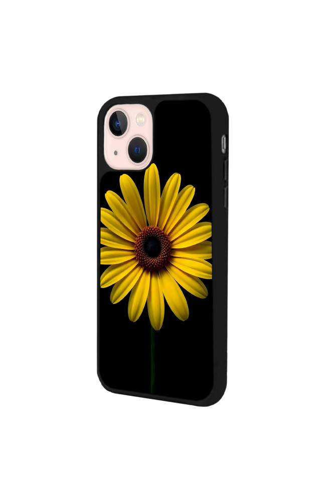 iPhone 13/14 Uyumlu Papatya Tasarımlı Glossy Premium Kılıf