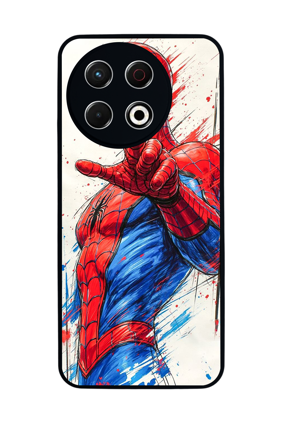 Tecno Spark 30 Pro Uyumlu Spider Man ( Örümcek Adam ) Tasarımlı Glossy Premium Kılıf