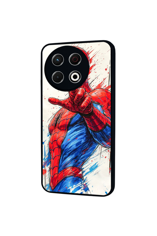 Tecno Spark 30 Pro Uyumlu Spider Man ( Örümcek Adam ) Tasarımlı Glossy Premium Kılıf