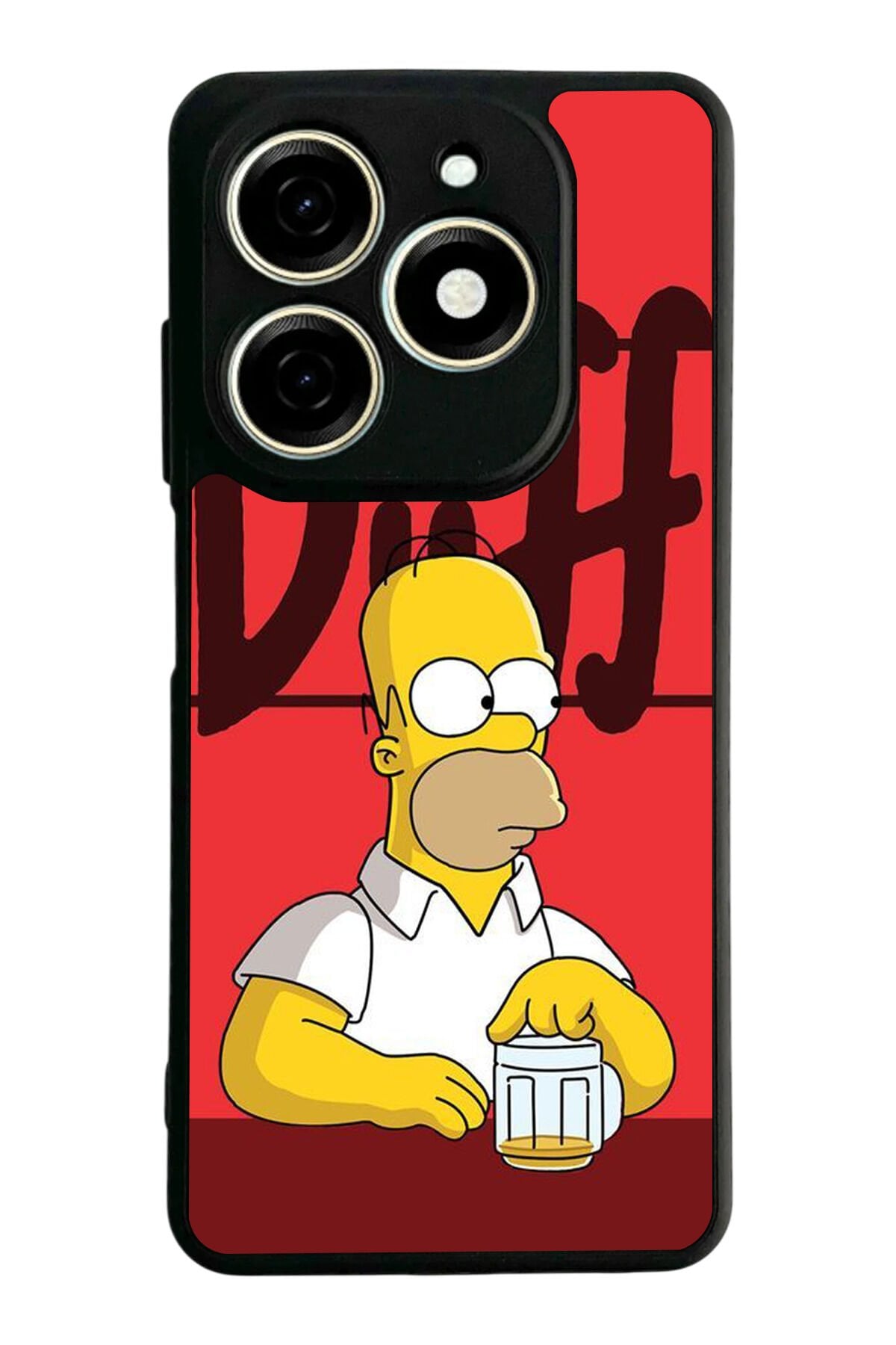 Tecno Spark 20/20C Uyumlu The Simpsons Tasarımlı Glossy Premium Kılıf