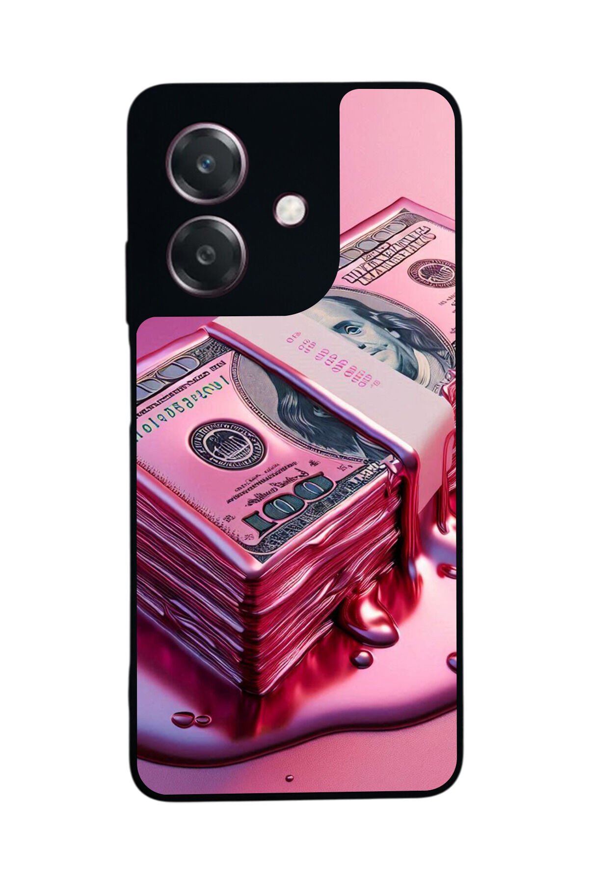 Oppo A3 5G Uyumlu Money Para Tasarımlı Glossy Premium Kılıf