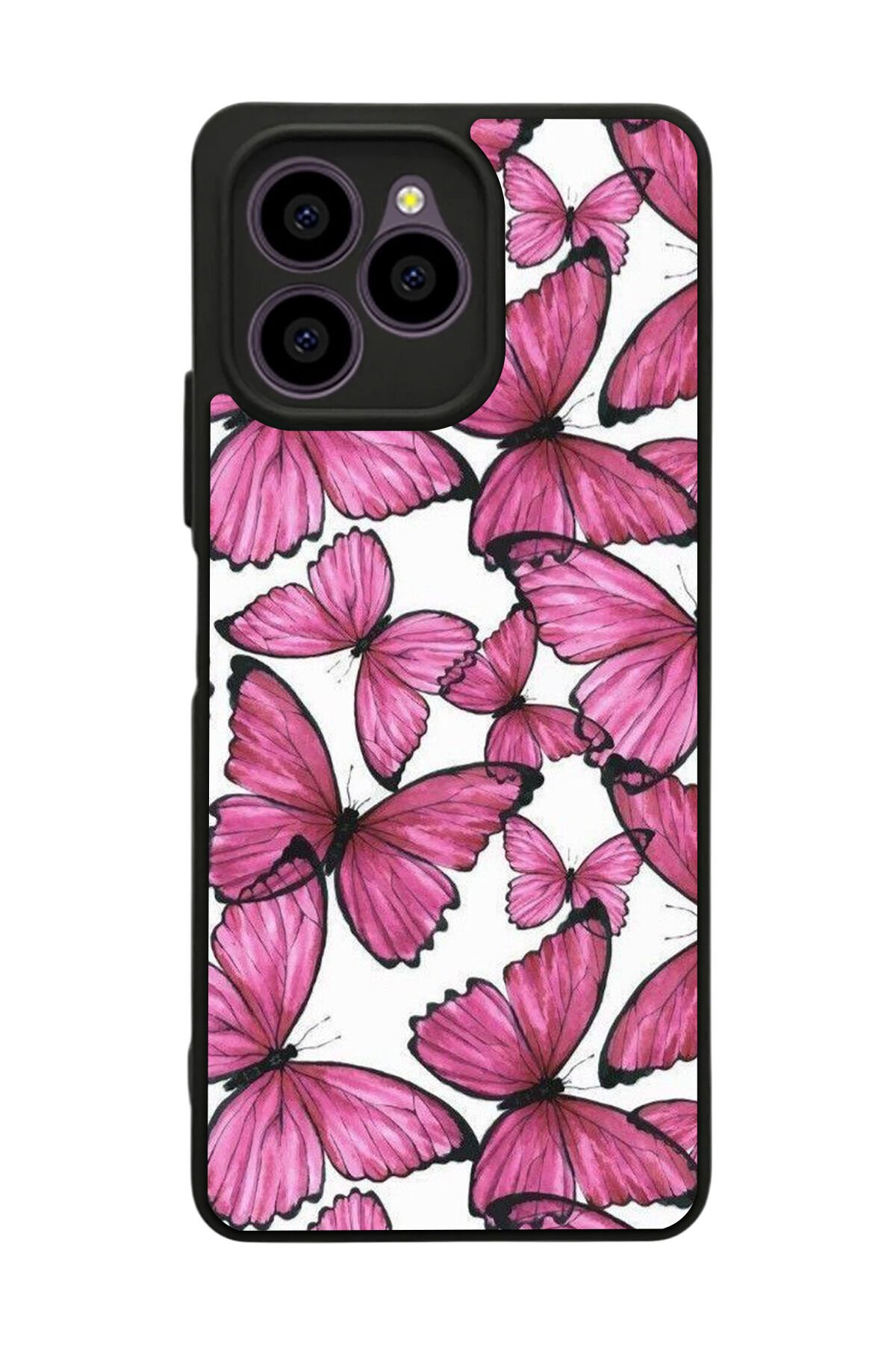 Omix X6 Uyumlu Kelebek Tasarımlı Glossy Premium Kılıf