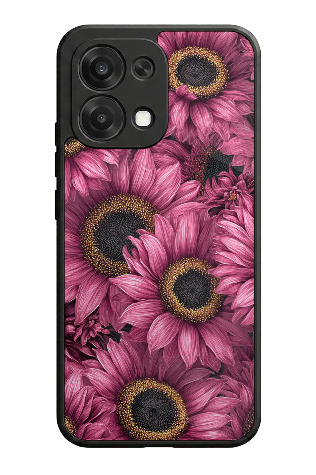 Oppo A6 Pro Uyumlu Cicek Tasarımlı Glossy Premium Kılıf