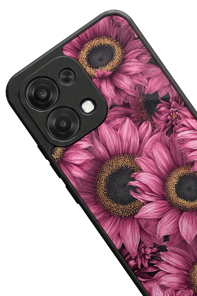 Oppo A6 Pro Uyumlu Cicek Tasarımlı Glossy Premium Kılıf